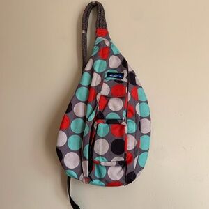 Kavu Multicolor Polka Dot Backpack Medium Women Bag Purse Travel Accessories